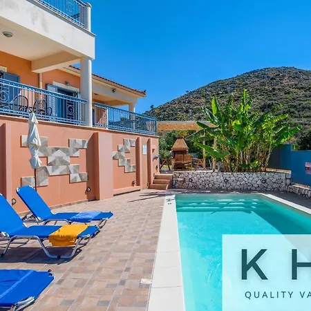 Villa Xenia In Village, Private Pool, Barbecue, View! *